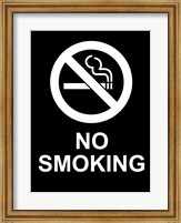 No Smoking - Black and White Fine Art Print