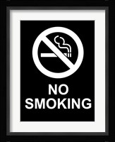 No Smoking - Black and White Fine Art Print