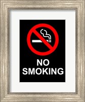 No Smoking - Black Fine Art Print