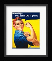 Smoking - You Cant Do It Fine Art Print