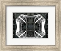 View of the Eiffel Tower from below Fine Art Print