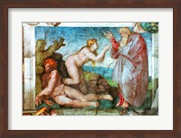 Sistine Chapel ceiling: Creation of eve, with four Ignudi, 1511 Fine Art Print