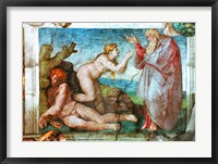 Sistine Chapel ceiling: Creation of eve, with four Ignudi, 1511 Fine Art Print