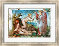 Sistine Chapel ceiling: Creation of eve, with four Ignudi, 1511 Fine Art Print