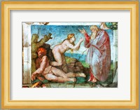 Sistine Chapel ceiling: Creation of eve, with four Ignudi, 1511 Fine Art Print