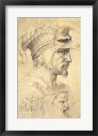 Ideal head of a warrior Fine Art Print