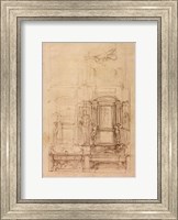 W.26r Design for the Medici Chapel in the church of San Lorenzo, Florence Fine Art Print