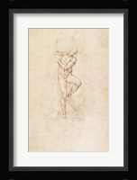 W.53r The Risen Christ, study for the fresco of The Last Judgement in the Sistine Chapel, Vatican Fine Art Print
