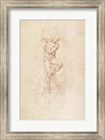 W.53r The Risen Christ, study for the fresco of The Last Judgement in the Sistine Chapel, Vatican Fine Art Print