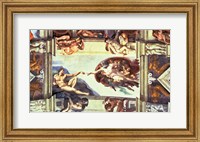 Sistine Chapel Ceiling: Creation of Adam, 1510 Fine Art Print