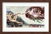 Sistine Chapel Ceiling (1508-12): The Creation of Adam, 1511-12 Fine Art Print