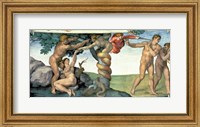 Sistine Chapel Ceiling (1508-12): The Fall of Man, 1510 Fine Art Print