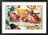 Sistine Chapel Ceiling: Creation of the Sun and Moon, 1508-12 Fine Art Print