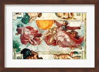 Sistine Chapel Ceiling: Creation of the Sun and Moon, 1508-12 Fine Art Print