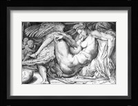 Leda, engraved by Jacobus Bos, Boss or Bossius Fine Art Print