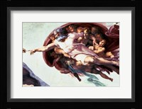 Sistine Chapel Ceiling: Creation of Adam, 1510 (detail) Fine Art Print