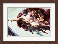 Sistine Chapel Ceiling: Creation of Adam, 1510 (detail) Fine Art Print