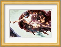 Sistine Chapel Ceiling: Creation of Adam, 1510 (detail) Fine Art Print