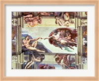 Sistine Chapel Ceiling: Creation of Adam, 1510 B Fine Art Print