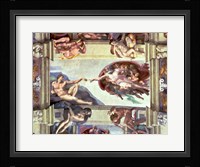 Sistine Chapel Ceiling: Creation of Adam, 1510 B Fine Art Print