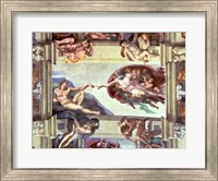 Sistine Chapel Ceiling: Creation of Adam, 1510 B Fine Art Print