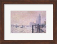 The Thames below Westminster, 1871 Fine Art Print
