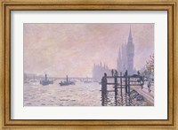 The Thames below Westminster, 1871 Fine Art Print