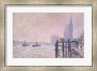 The Thames below Westminster, 1871 Fine Art Print