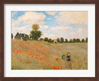 Wild Poppies, near Argenteuil (Les Coquelicots: environs d'Argenteuil), 1873 Fine Art Print