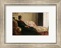 Meditation, or Madame Monet on the Sofa, c.1871 Fine Art Print