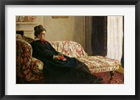 Meditation, or Madame Monet on the Sofa, c.1871 Fine Art Print