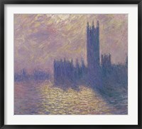 The Houses of Parliament, Stormy Sky, 1904 Fine Art Print