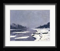 Ice on the Seine at Bougival, c.1864-69 Fine Art Print