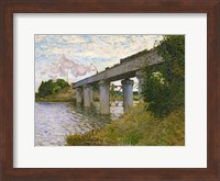 The Railway Bridge at Argenteuil, c.1873-4 Fine Art Print