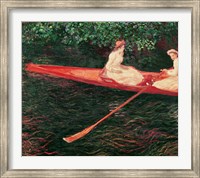 Boating on the Epte, c.1890 Fine Art Print