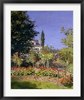 Flowering Garden at Sainte-Adresse, c.1866 Fine Art Print