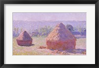 The Haystacks, or The End of the Summer, at Giverny, 1891 Fine Art Print