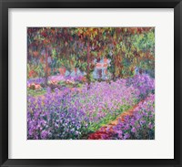 The Artist's Garden at Giverny, 1900 Framed Print