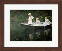 The Boat at Giverny, c.1887 Fine Art Print