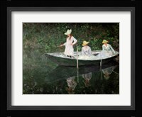 The Boat at Giverny, c.1887 Fine Art Print