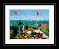 The Terrace at Sainte-Adresse, 1867 Fine Art Print