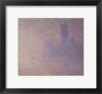 Seagulls over the Houses of Parliament, 1904 Fine Art Print