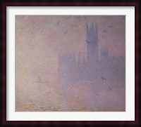 Seagulls over the Houses of Parliament, 1904 Fine Art Print