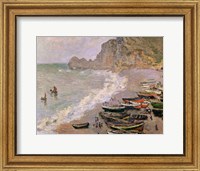 Etretat, beach and the Porte d'Amont, 1883 Fine Art Print