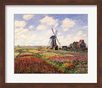 Tulip Fields with the Rijnsburg Windmill, 1886 Fine Art Print