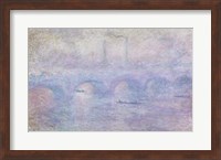 Waterloo Bridge: Effect of the Mist, 1903 Fine Art Print