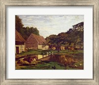 A Farmyard in Normandy, c.1863 Fine Art Print