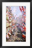 The Rue Montorgueil, Paris, Celebration of June 30, 1878 Fine Art Print