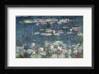 Waterlilies: Green Reflections, 1914-18 (detail) Fine Art Print