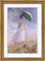 Woman with a Parasol turned to the Right, 1886 Fine Art Print